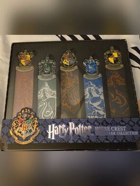 Harry Potter Noble Collection House Crest Die Cast Bookmark Collectors NRFTB